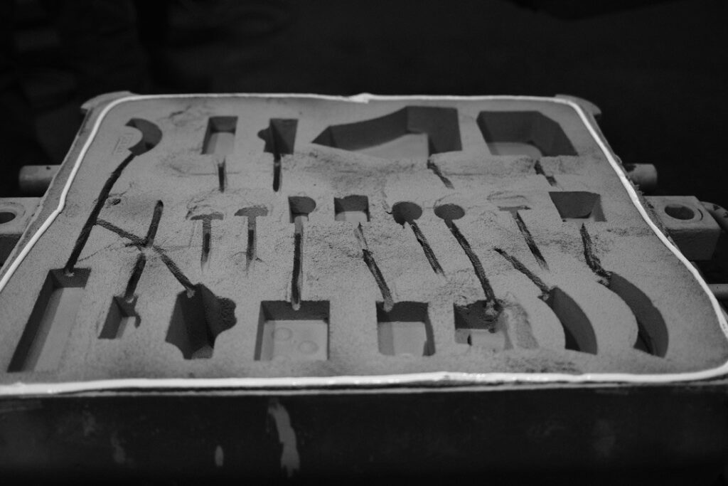Étape de fabrication dans l’atelier de fonderie
