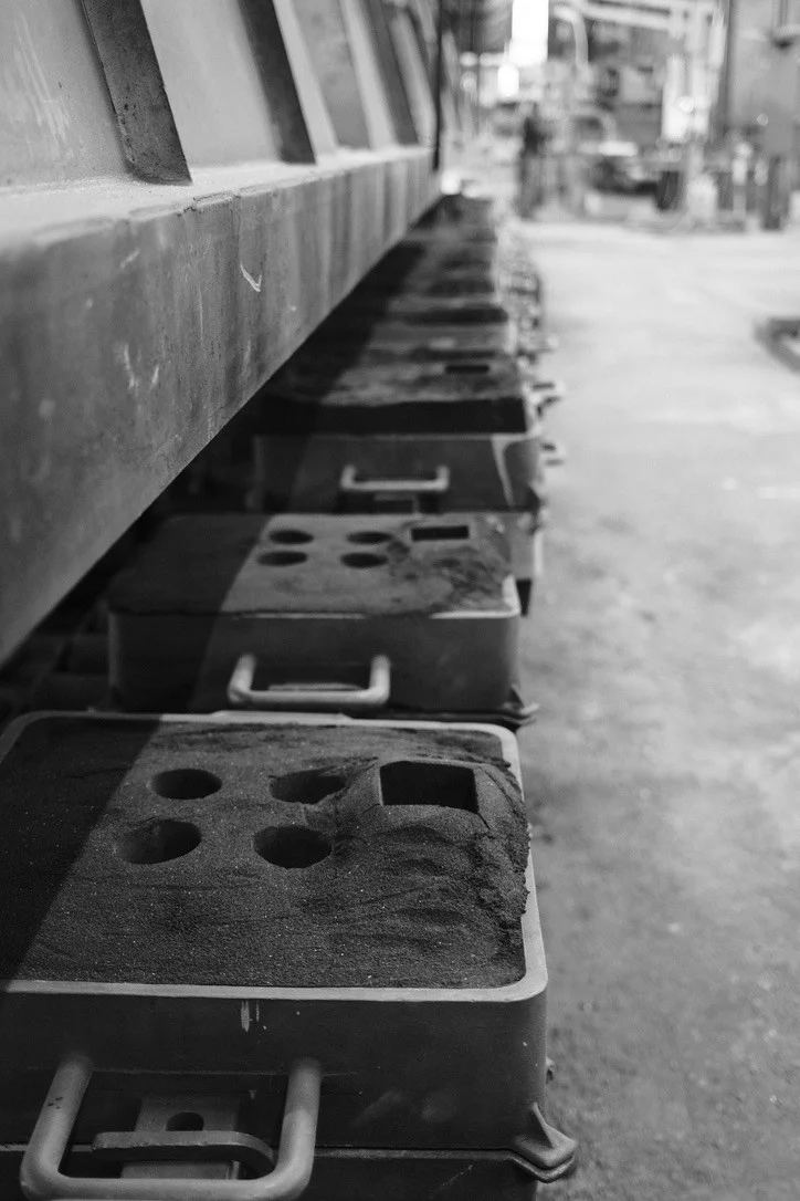 Production en atelier de fonderie Pièce ou étape de fabrication en fonderie